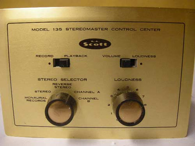 Scott 121-C / pair + Scott 135 Stereomaster Control Center 6
