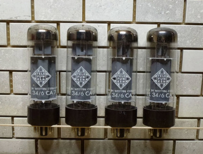 34 / EL34 Telefunken NOS Квартет