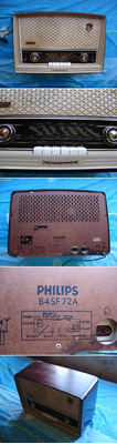 Philips B4SF 72A / Ламповый, в Бакелите
