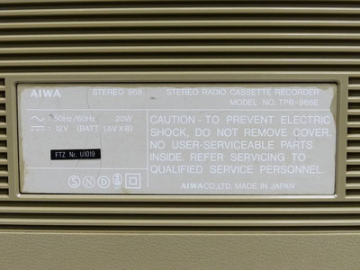 Aiwa 968 Stereo 5