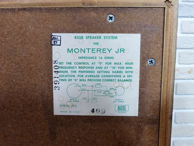 Altec 835B Monterey JR 2