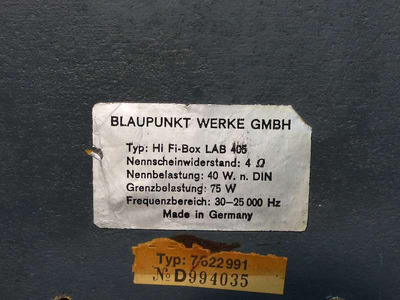Blaupunkt LAB-405 / всё на кобальте от Isophon 3