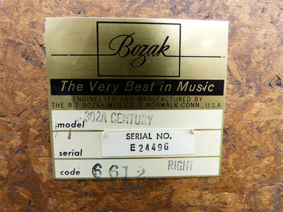 Bozak B-302A Century 3