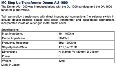 DENON AU-1000 / 12 kg 6