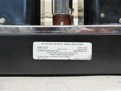 McIntosh MC 30 / Моно-блоки 1955 год 8