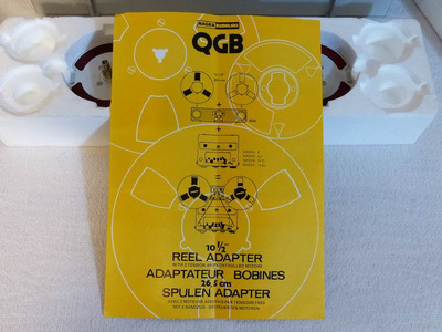 Nagra QGB Reel Adapter 10 ½” NOS NIB 10