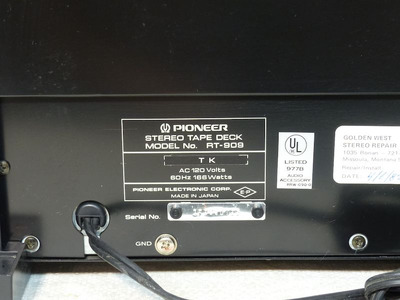 PIONEER RT-909 / 120V 8