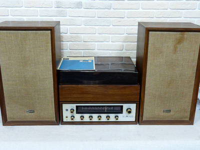 Toshiba SX-370 Вертушка, рессивер и колонки 1972 год