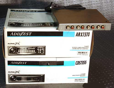 Hi-End набор из 3-х предметов: ADDZEST CDS-7355 / 15 band spectrum analyzer/CD deck + ADDZEST ARX-7370 / Tuner in deck amplifier with CD/MD/DSP/AV control + ADDZEST DPH-7300 / Digital graphic equalize