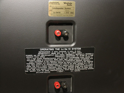 Westlake Audio Lc 3w10 4